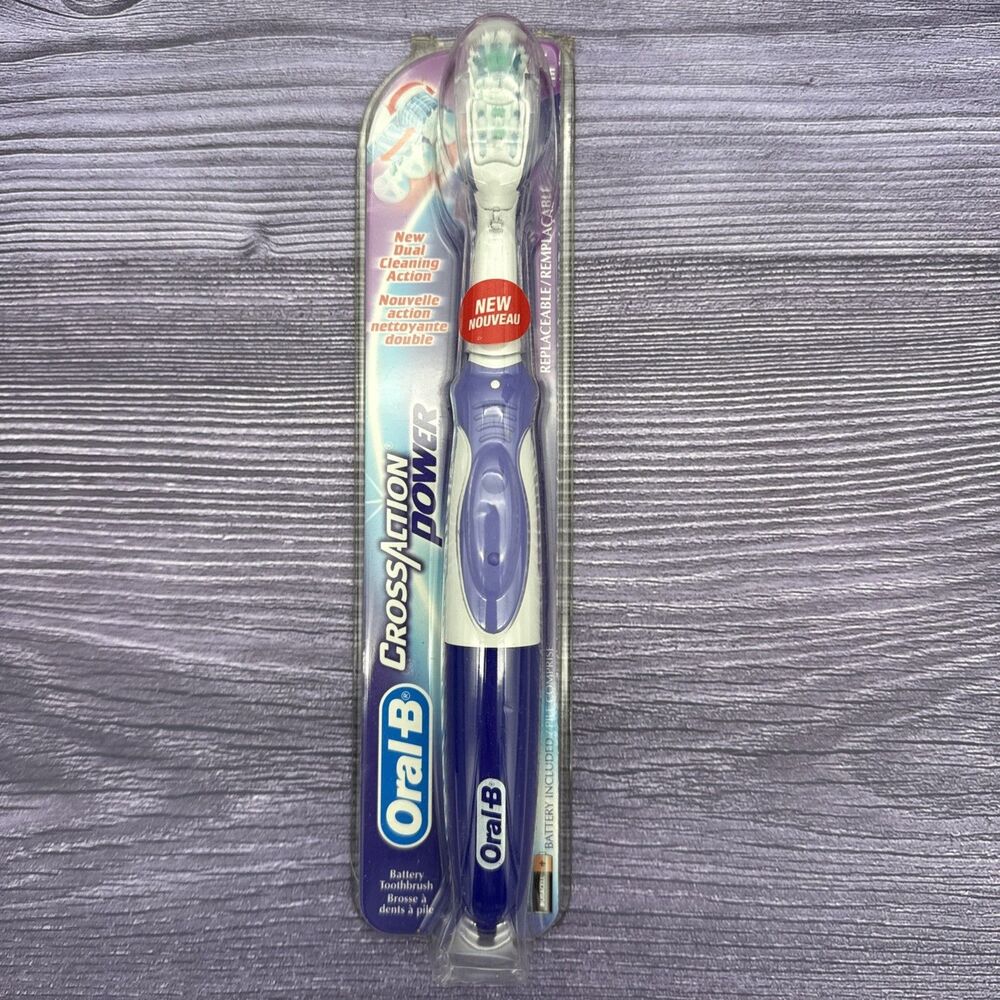 Oral B Cross Action Power Toothbrush Battery SOFT Rotating *READ DESCRIPTION*